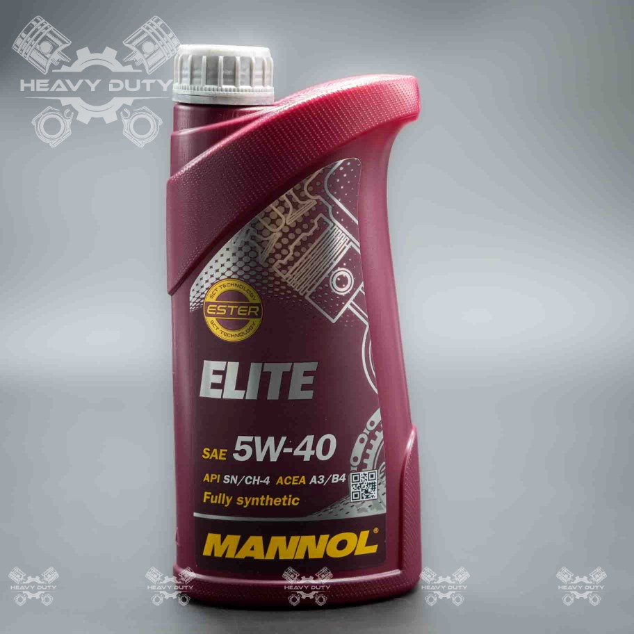 Mannol 7903 Nhớt Động Cơ Moto, Oto Máy Xăng &amp; Dầu Cao Cấp Ester - Mannol Elite SAE 5W-40 API SN/CH-4 JASO MA2 [1L]