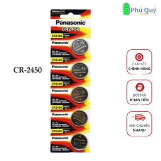 Combo 5 viên pin cr2450 panasonic - hàng chính hãng