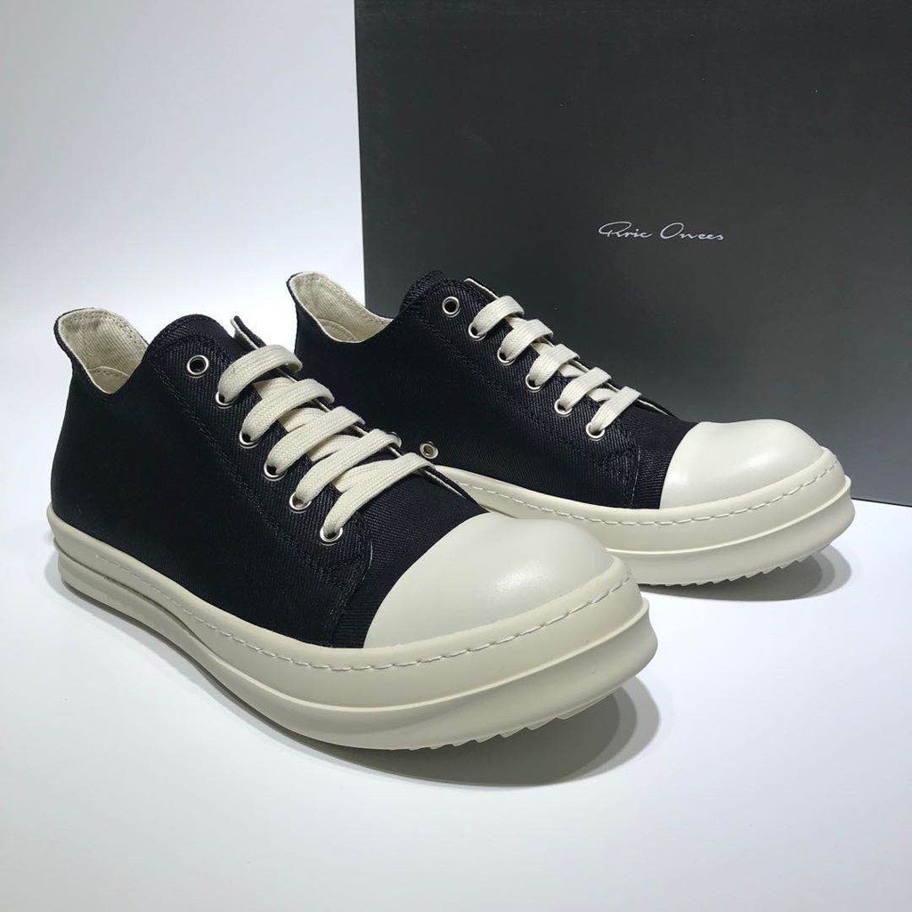 Giày Thể Thao Rick Owen Cổ Thấp - Giày Sneaker Đế Thơm Vani Cao Cấp Full Size Nam Nữ