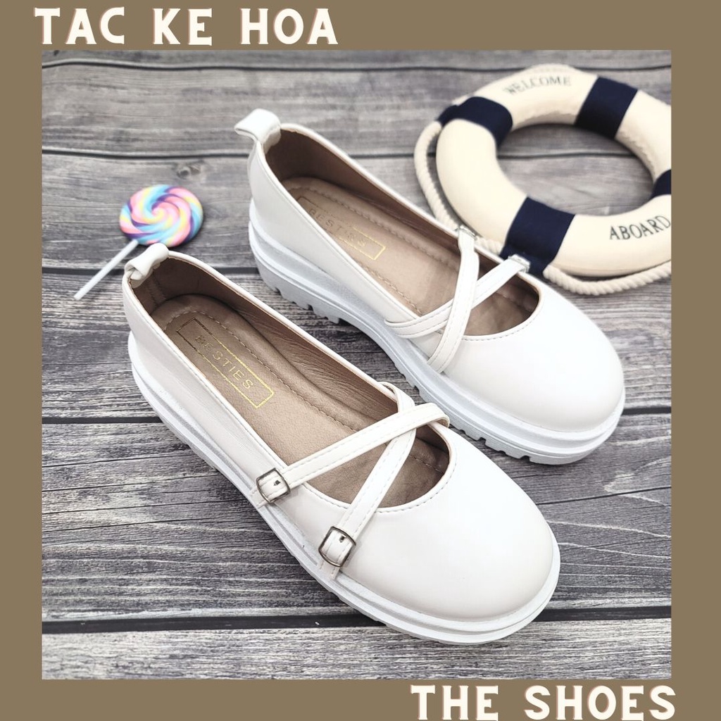 Giày Búp Bê Da Mềm Lolita Cao gót Phong Cách Nhật Bản Xinh Xắn Dành Cho Nữ