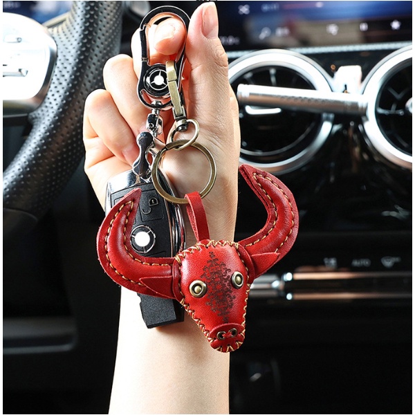 Móc chìa khoá bằng da BULLCAPTAIN chính hãng BC151