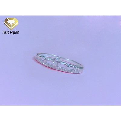 Nhẫn bạc Ý 925 Huệ Ngân - Vương miện đẹp RR1507