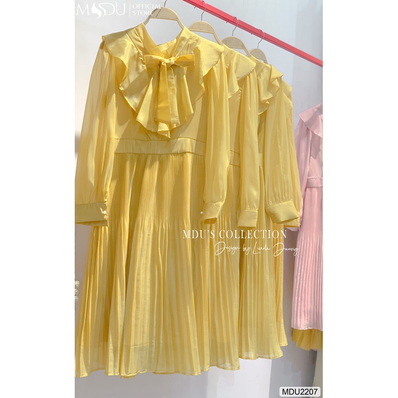 MDU2207 Váy xòe tơ Hàn cao cấp, nhẹ nhàng, không bai, không xù