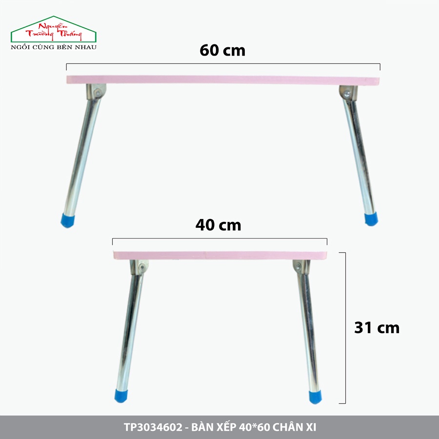 Bàn xếp học sinh xếp gọn 4 chân | Bàn xếp sinh viên ngồi đất size 40*60 | NGUYỄN TRƯỜNG THẮNG Folding Table