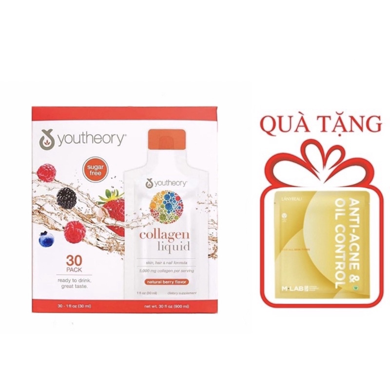 NƯỚC UỐNG YOUTHEORY COLLAGEN LIQUID 30 GÓI