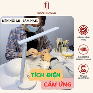 Đèn LED nối mi làm nail phun xăm tích điện , 3 chế độ sáng , phím bấm cảm ứng