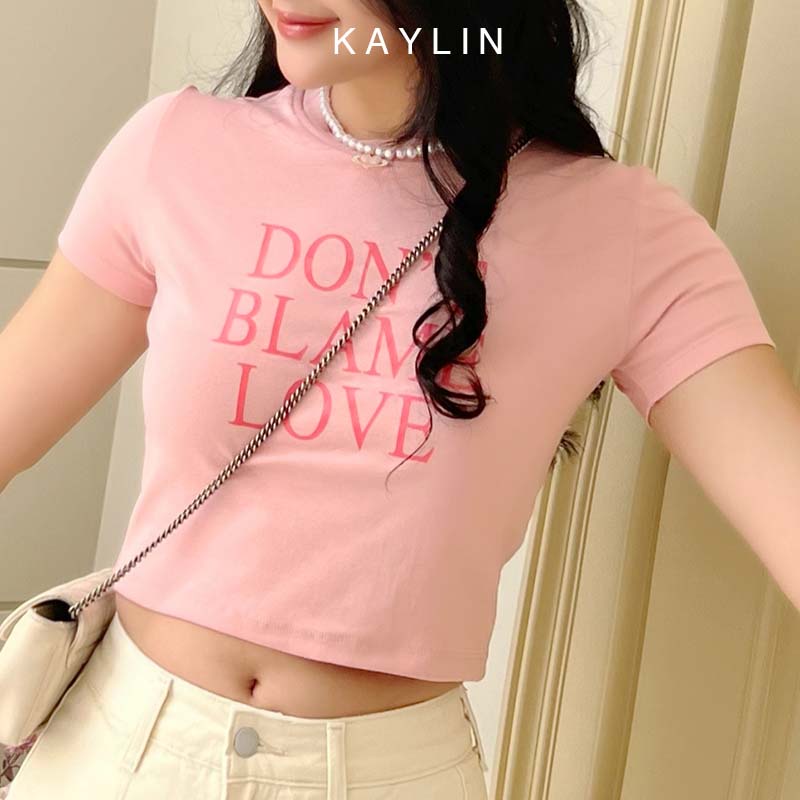 Áo thun nữ freesize in chữ Don't love KAYLIN - N1976