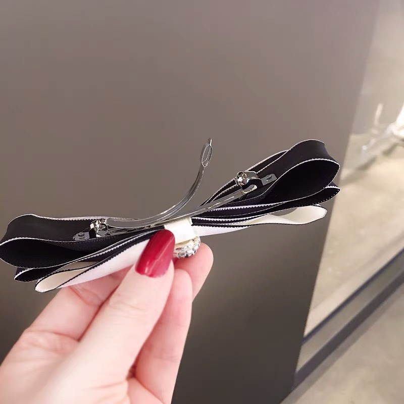 Kẹp Tóc Nơ Đính Đá Phong Cách Thời Trang Cho Nữ