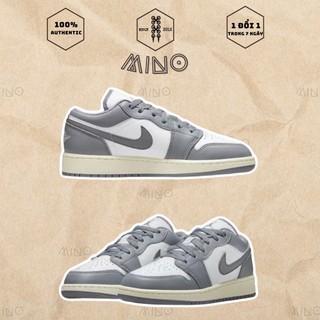 Giày air jordan 1 low gs vintage grey