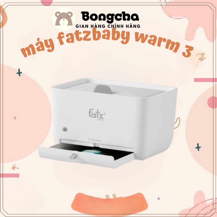 Máy ủ ấm khăn giấy ướt Warm 3 Fatzbaby có ngăn chứa ủ ấm mặt nạ cho mẹ MC090