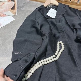 VA575  ĐẦM ĐEN TAY DÀI