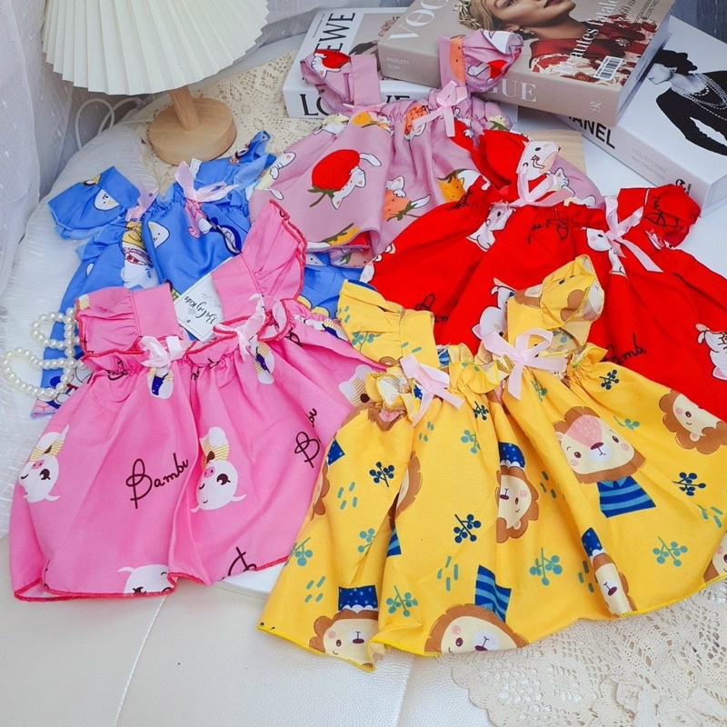 Bộ quần áo Kate lụa cánh tiên bé gái Z88