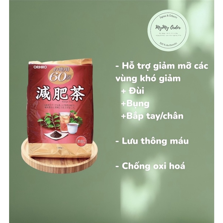 Trà giảm mỡ bụng Genpi Orihiro (60 gói)