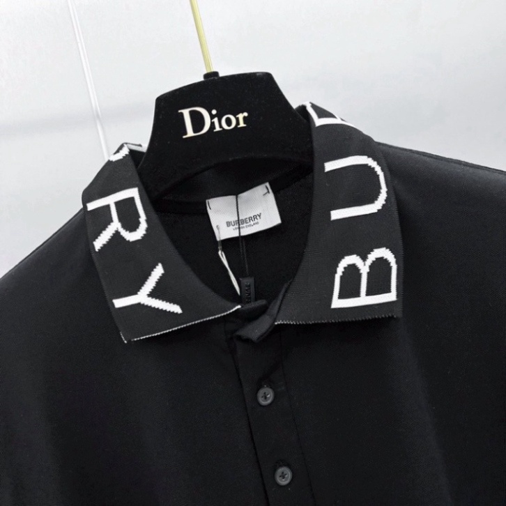 Áo polo nam BBR cotton cá sấu 100% Áo Polo Nam Nữ In quanh cổ thiết kế lịch sự trang trọng.