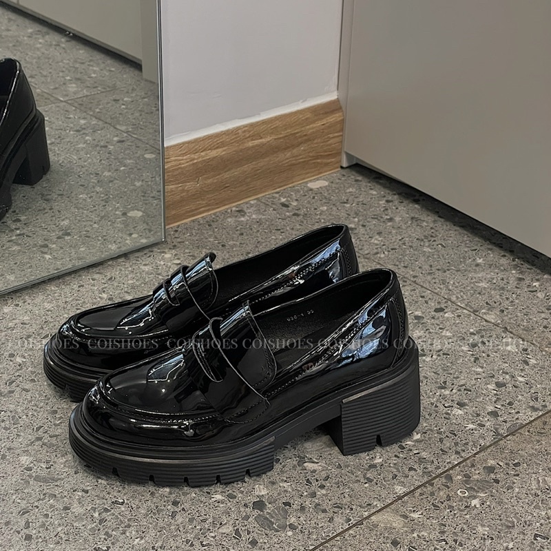 Chunky Loafer Da Bóng - Loafer đế cao - Coishoes