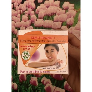 Kem ngọc ân 3 trong 1 nám mụn trắng da chống nắng 15g