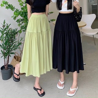 Chân Váy Lụa Gân Ulzang Hàng QC