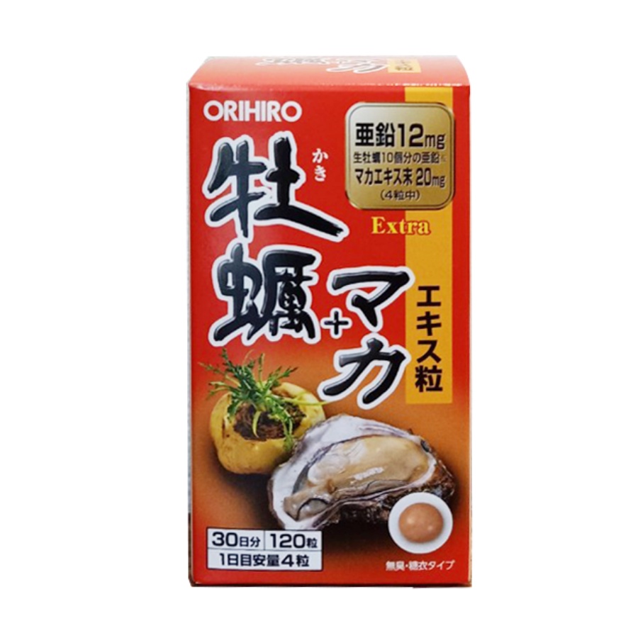 Viên uống tinh chất hàu tươi maca tăng cường sinh lý Orihiro 120 viên Nhật Bản Cosin Store