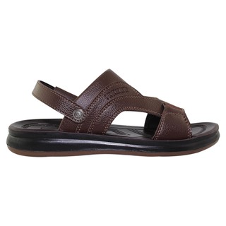 Sandal đế bằng nam Bita's SUM.108 (Đen + Nâu + Vàng bò)