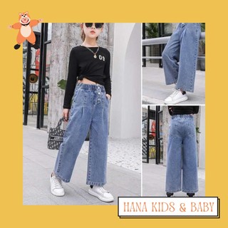 Quần jeans ống suông cho bé gái