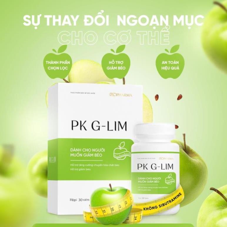 Viên uống hỗ trợ giảm cân PK G-LIM Dr.Lacir 1 hộp 30 viên - thúc đẩy đốt cháy mỡ thừa DR49