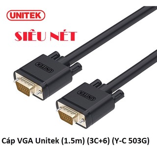 Cáp máy chiếu vga 1.5m unitek y-c503g chính hãng