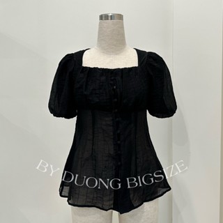  Áo kiểu tay bồng chiết eo BIGSIZE QAK02 -  BY DUONG BIGSIZE  