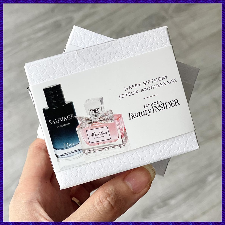 Set Nước Hoa Sephora Beauty Insider: Nước Hoa Nam Dior Sauvage EDP 10ml + Nước Hoa Nữ Miss Dior EDP 5ml