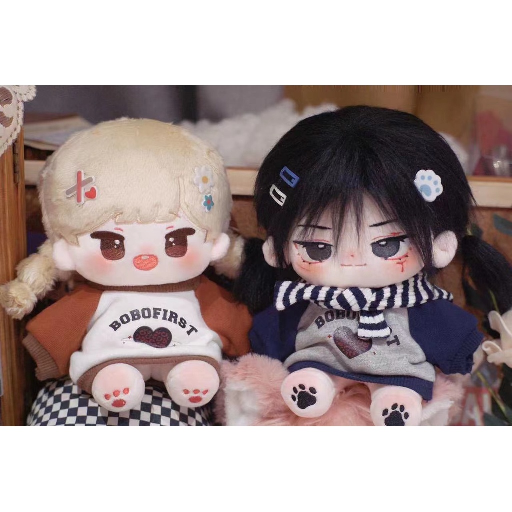Sweater hoạ tiết loang phong cách retro cho bé doll 20cm 10cm