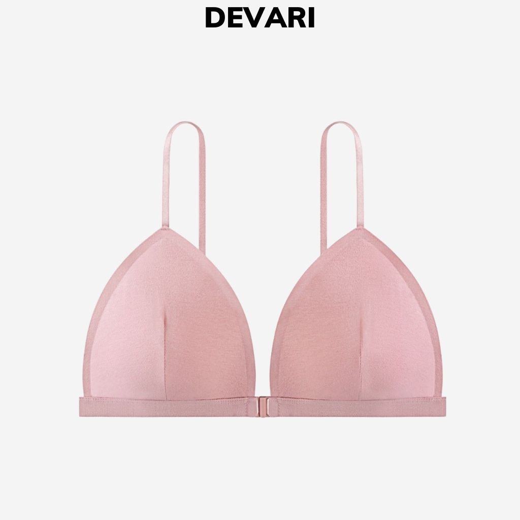 Áo bra nữ 2 dây mảnh gợi cảm cài trước tiện lợi đệm mút mỏng ôm ngực cực xinh và dễ thương DEVARI B836