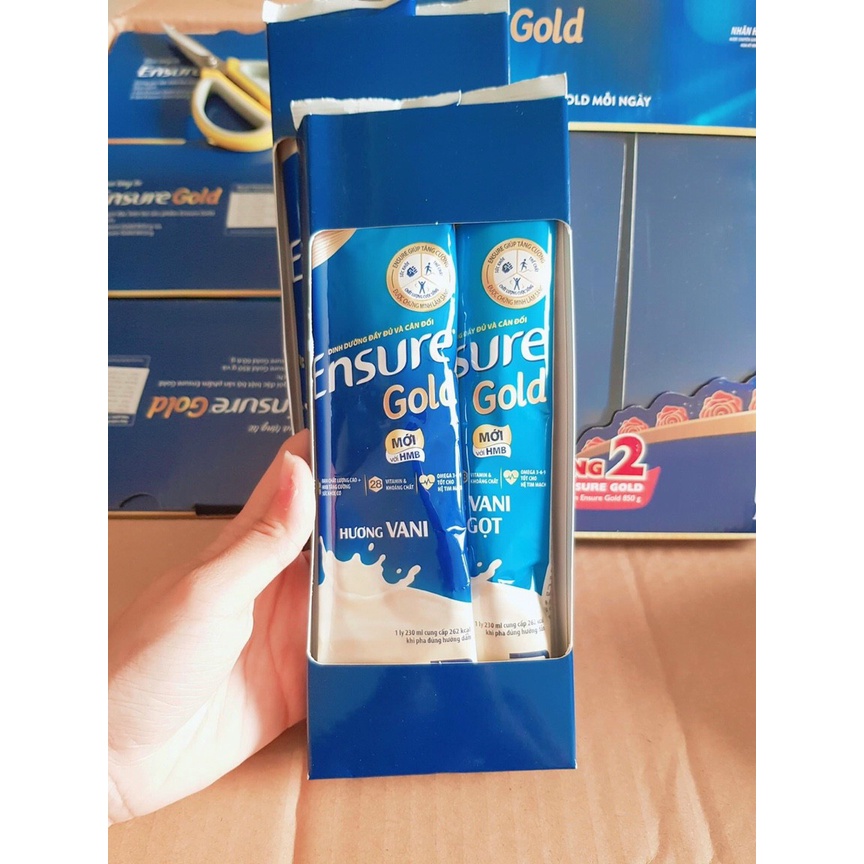 Gói sữa bột ENSURE GOLD VANI gói 60,6gr date dài ạ