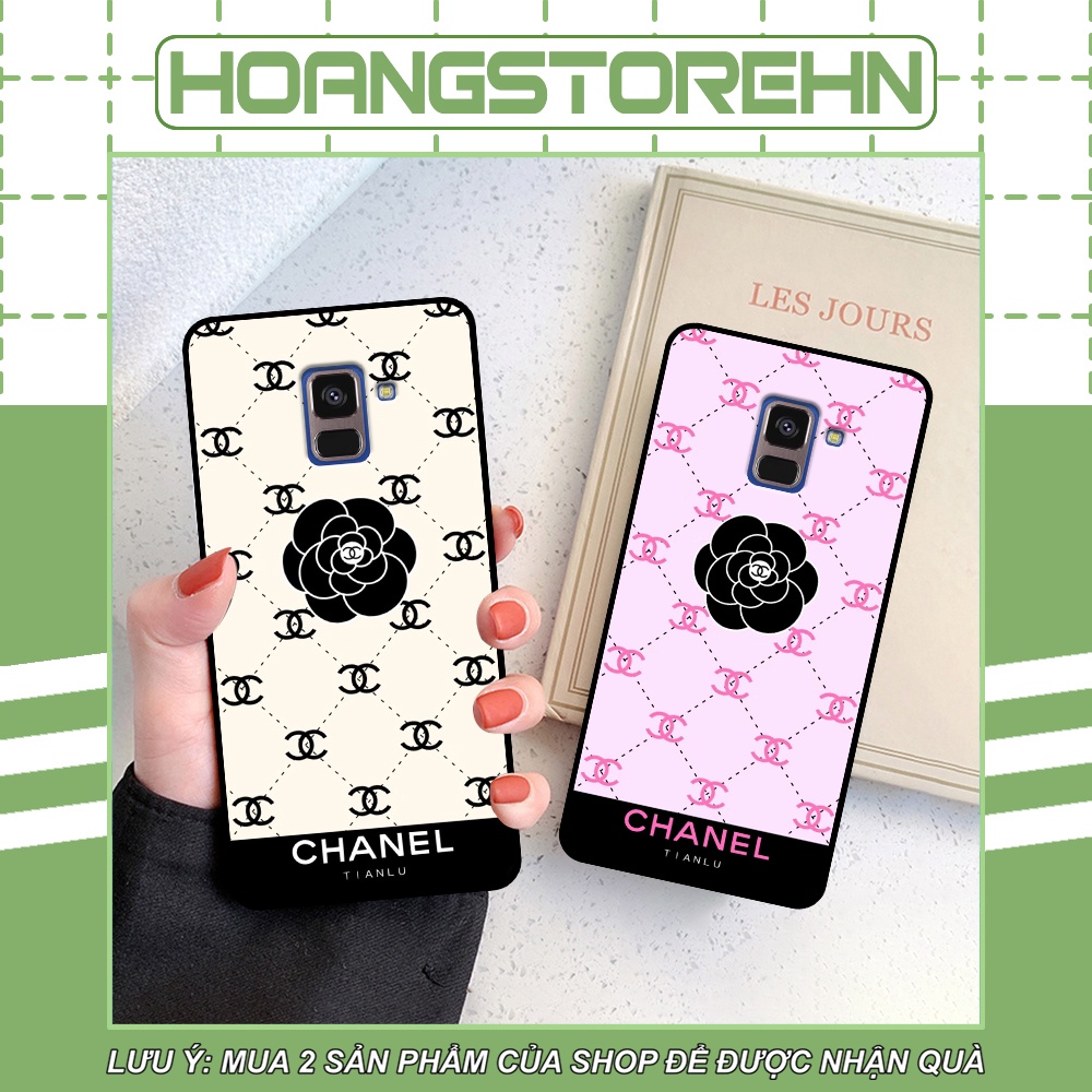Ốp lưng Samsung A5 2018 / A8 2018 / A8 Plus / A8+ in họa tiết hoa, thương hiệu đẹp