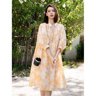 C106 váy hoa suông xuất dư của edition
