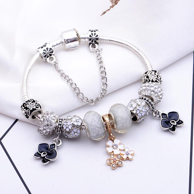 Vòng charm Pandora Hoa Anh Đào Đính Hạt