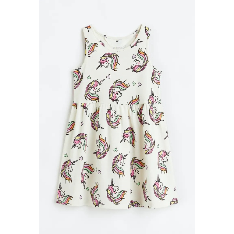 Váy sát nách unicorn/ tim/bướm/hoa 1157735 HM H&M_hàng chính hãng authentic