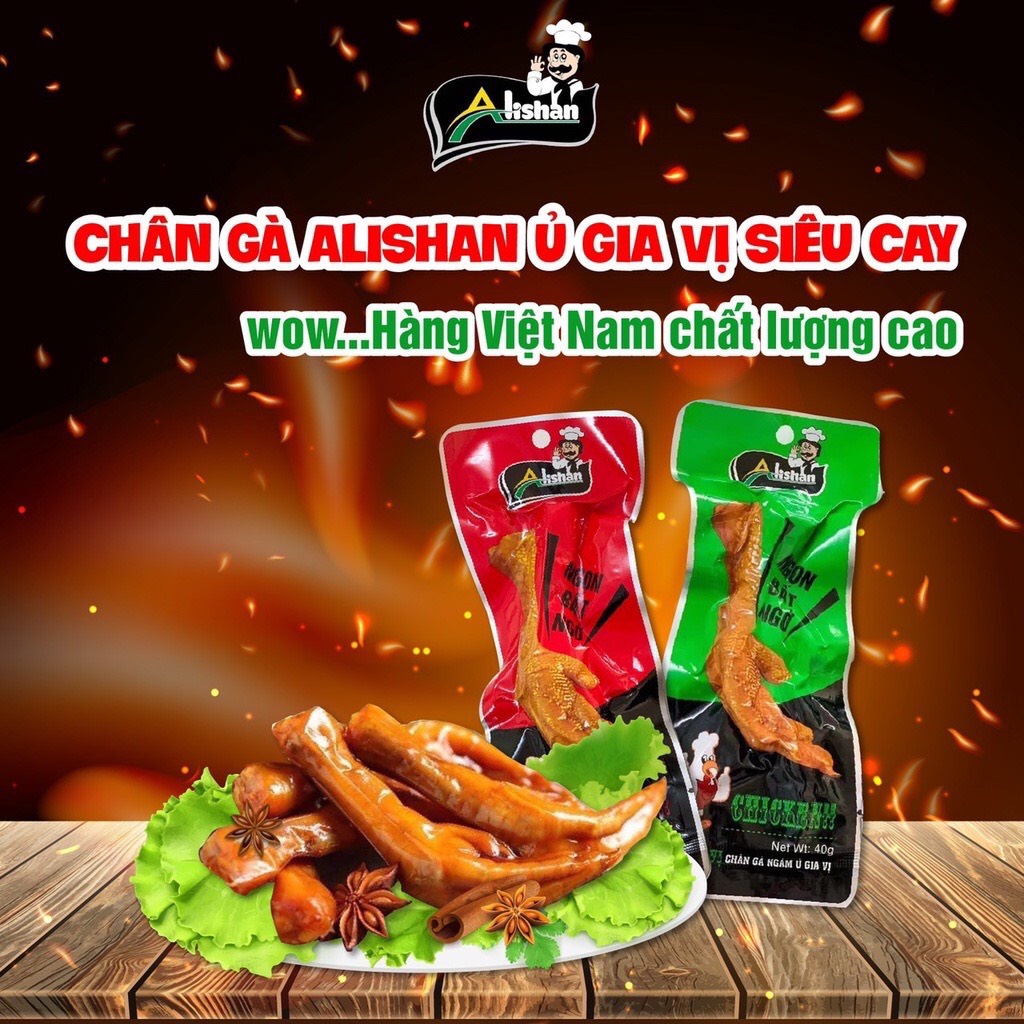 chân vịt cay alishan,chân gà cay alishan,việt nam
