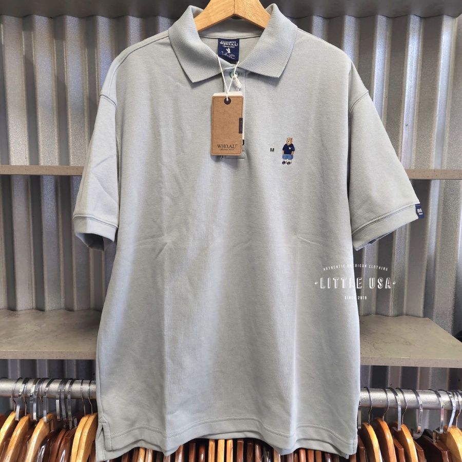 Chính hãng Áo Polo WHOAU Steve Short Sleeve Collar T-shirt WHHAE2411U Unisex Nam Nữ