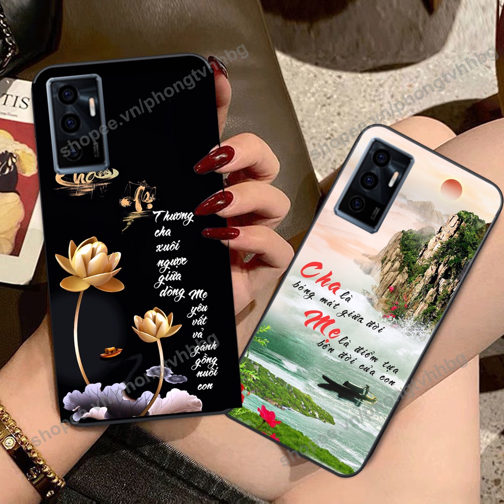 Ốp lưng Vivo V23E - Vivo V23 5G thư pháp CHA MẸ, TÂM AN, TÀI LỘC đẹp nhiều mẫu ý nghĩa