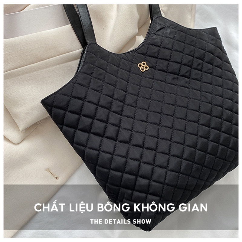 Túi Tote Đeo Vai / Kẹp Nách Chất Liệu Cotton Kích Cỡ Lớn Phong Cách Retro Thời Trang Mùa Xuân 2023 Cho | BigBuy360 - bigbuy360.vn