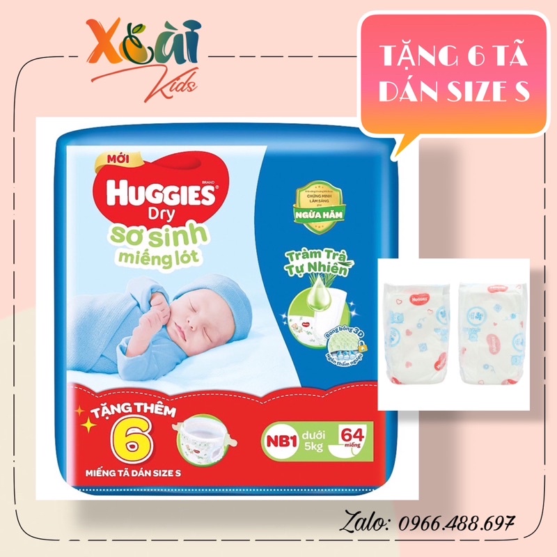 (Tặng 1) COMBO 10 miếng - MIẾNG LÓT SƠ SINH HUGGIES
