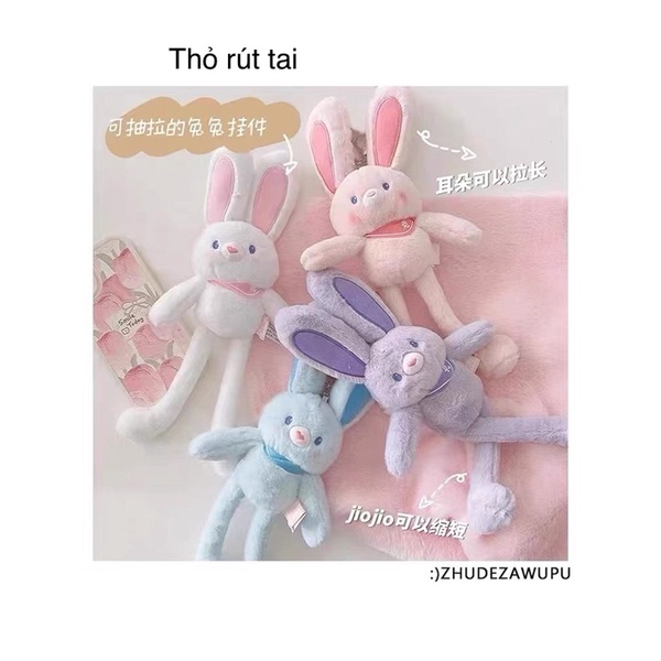 Thỏ Bông Tai Úp Cà Rốt / Quả Dâu Dễ Thương HÀNG LOẠI 1
