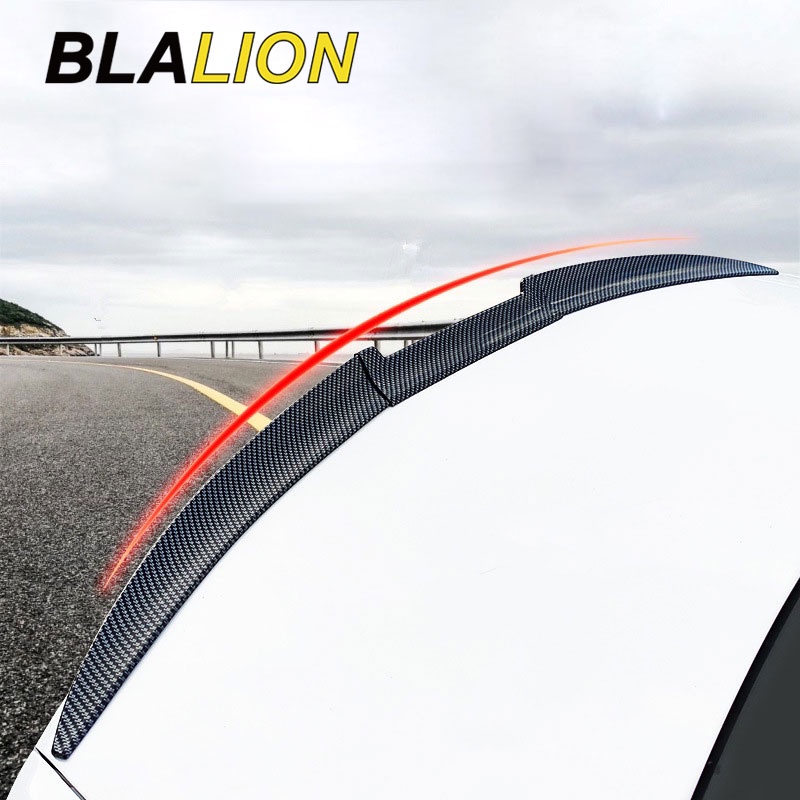 Cánh lướt gió gắn đuôi xe hơi BLALION ba phần chất liệu sợi carbon phong cách thể thao trang trí đa năng