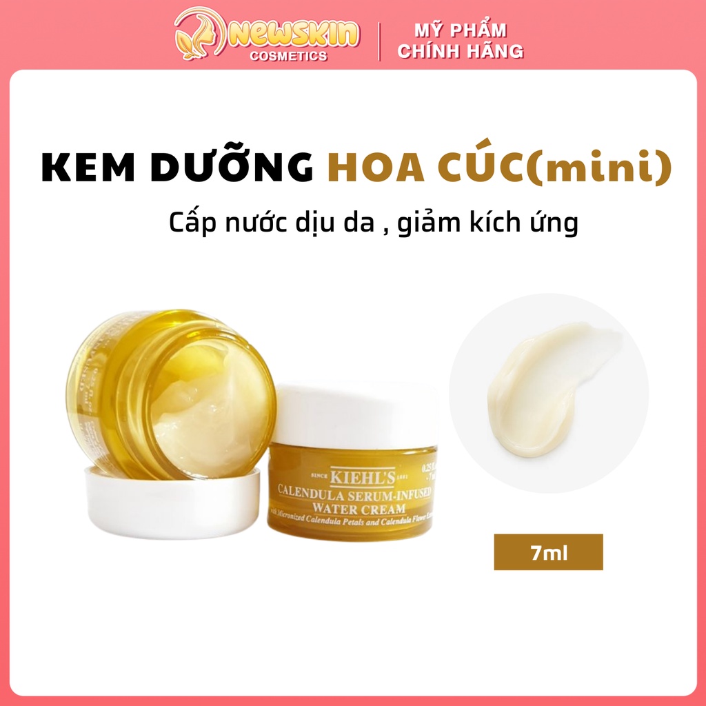 Kem dưỡng Hoa cúc Kiehl's Calendula Serum-Infused Water Cream 7ML