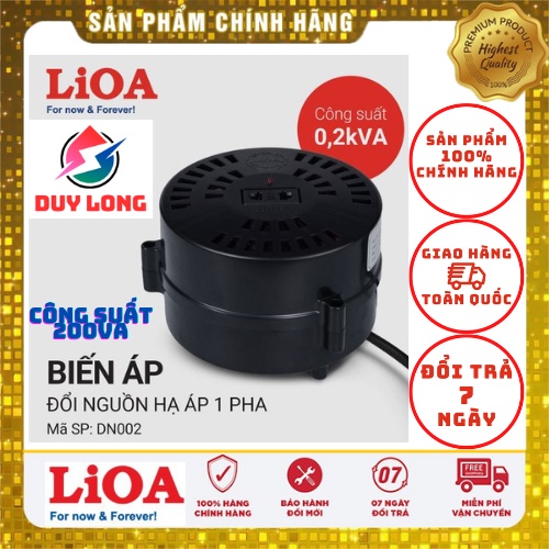 Biến Áp. biến thế Đổi Nguồn lioa  220V ra 100V 110V 120V - Biến Áp Tự Ngẫu 220V ra 100V 110V 120V