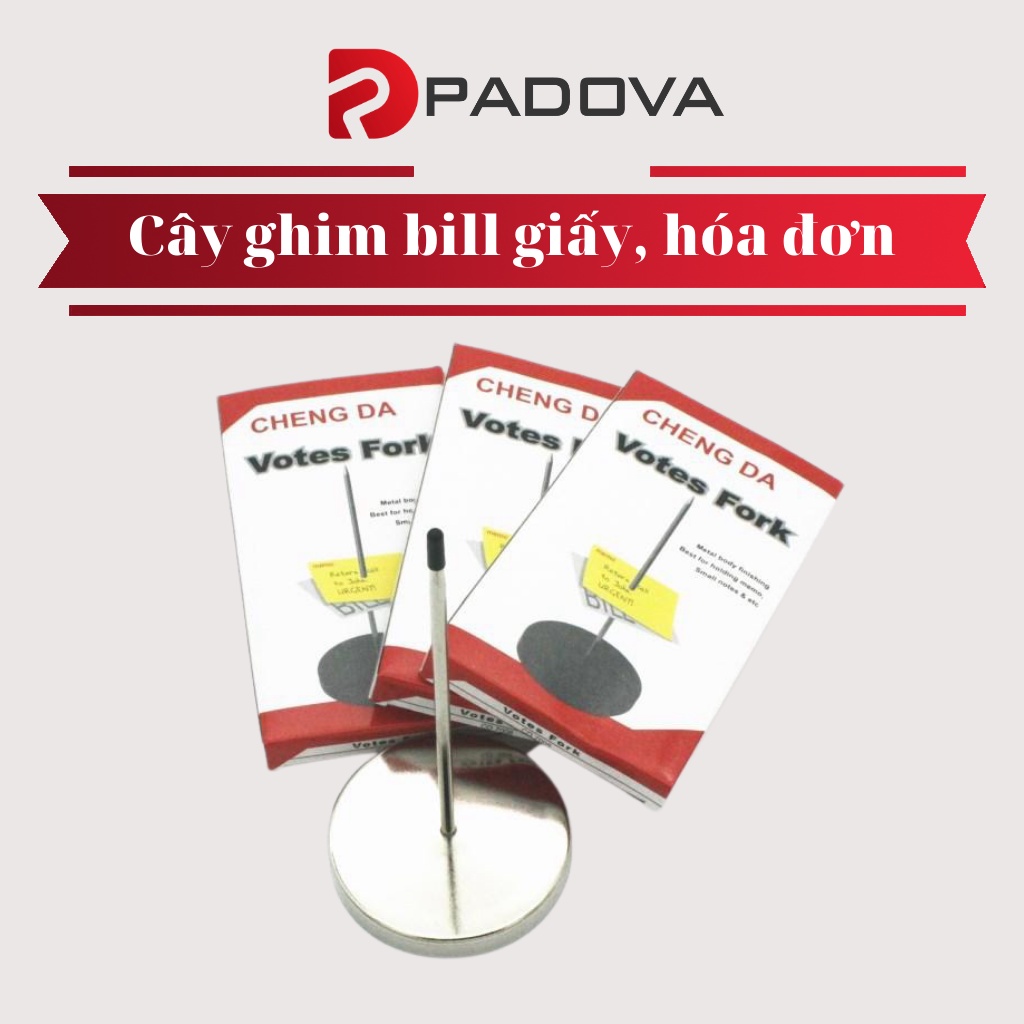 Cây Ghim Bill Giấy Oder, Hóa Đơn Bằng Inox Chất Lượng Cao PADOVA 8237