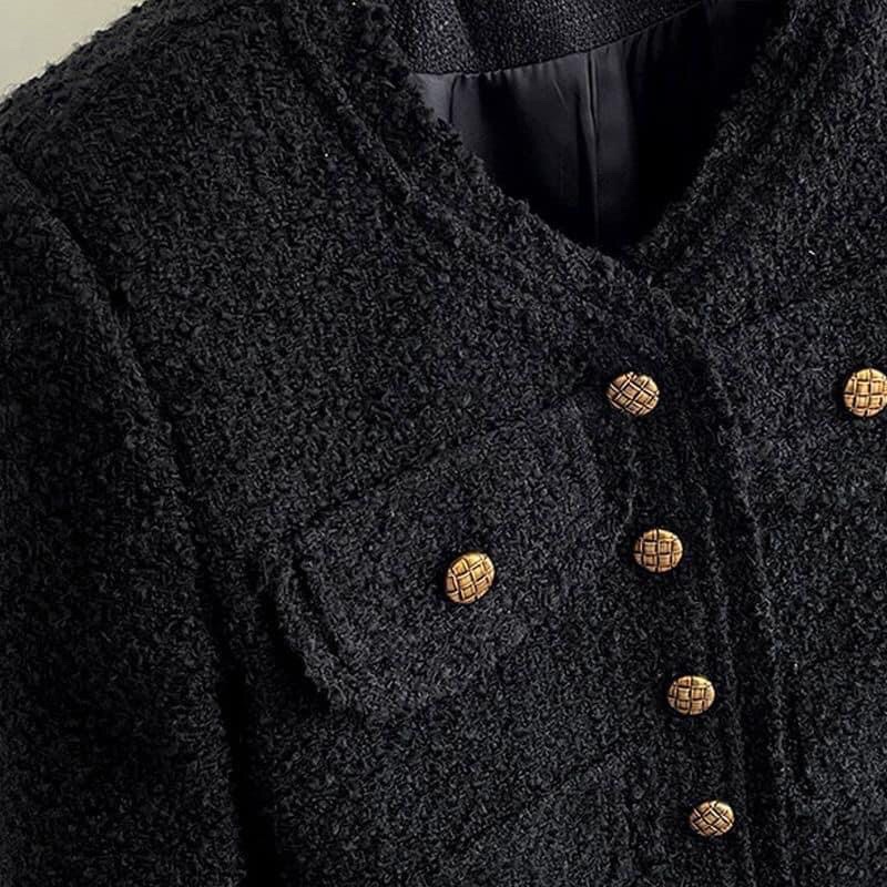 Áo Dạ teewd Khuy Cúc Kèm Ảnh Thật Chụp Cận Chất ❤️