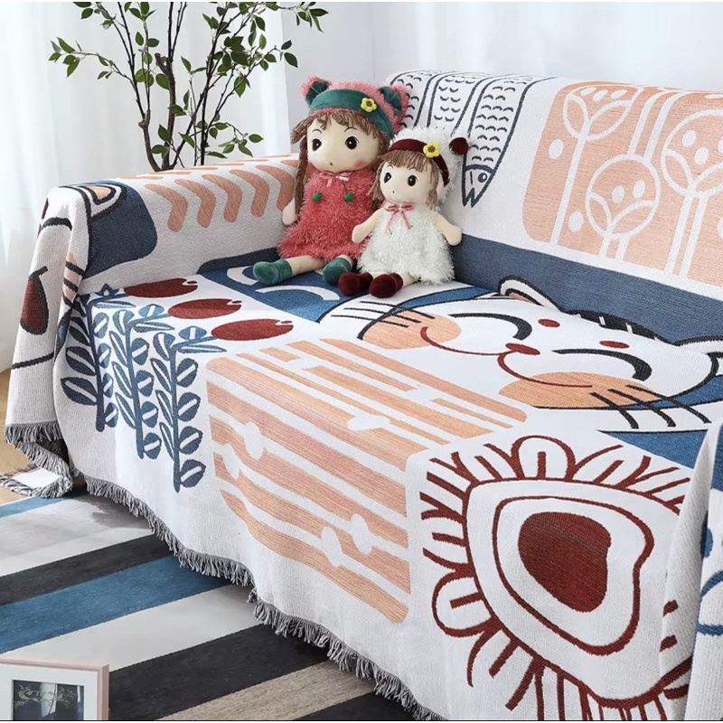 Thảm Dệt Thổ Cẩm Trải Sofa