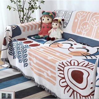 Thảm dệt thổ cẩm trải sofa