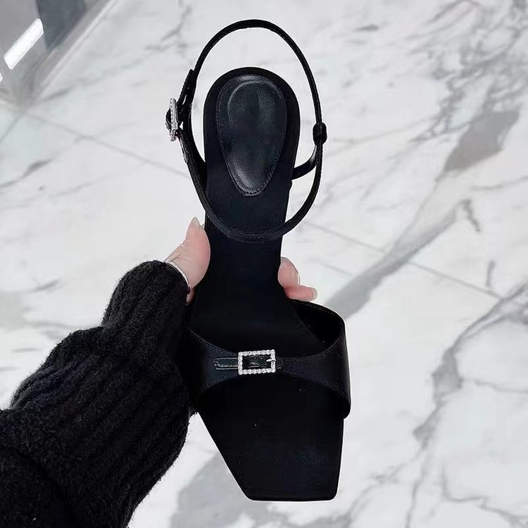 Giày Cao Gót Mũi Vuông Đế Bệt Thời Trang Dành Cho Nữ