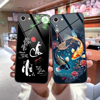 Ốp lưng kính iphone 5/5s / 6/6s / 6 plus/ 6s plus in hình 3d nhẫn-lộc-hoa sen-cha mẹ